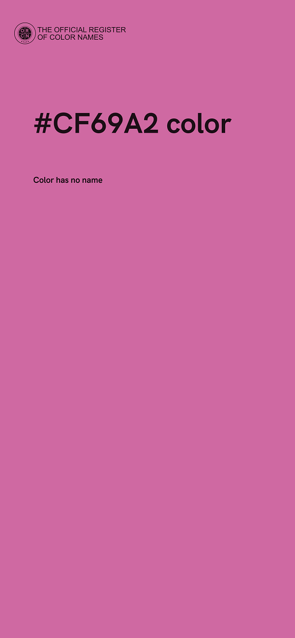 #CF69A2 color image