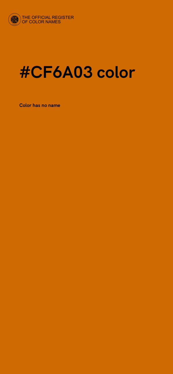 #CF6A03 color image