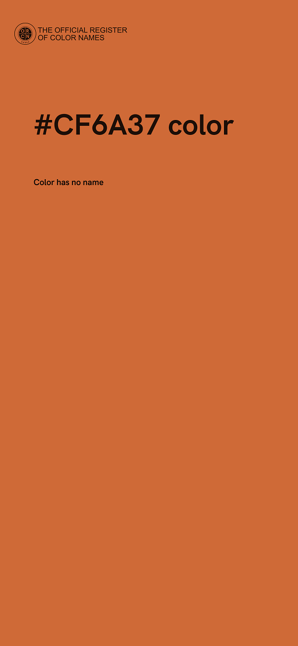 #CF6A37 color image