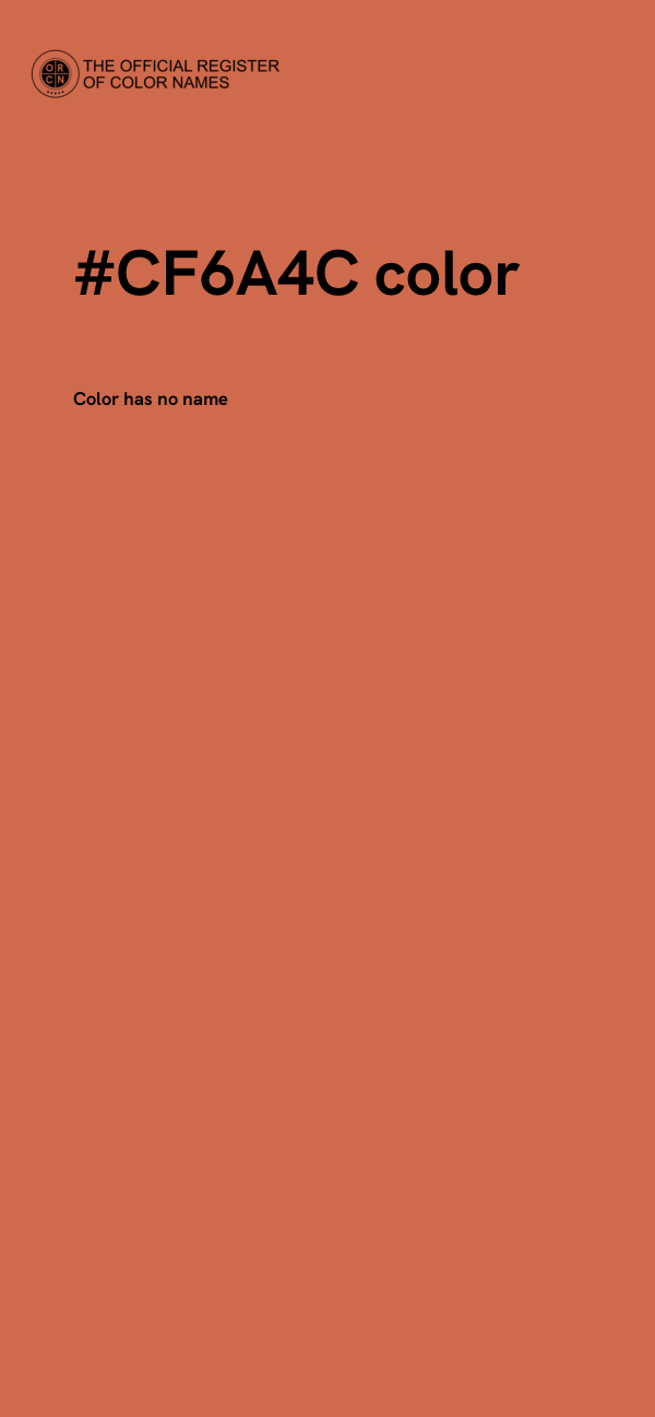 #CF6A4C color image