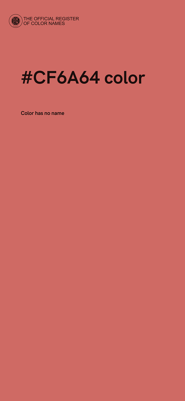 #CF6A64 color image