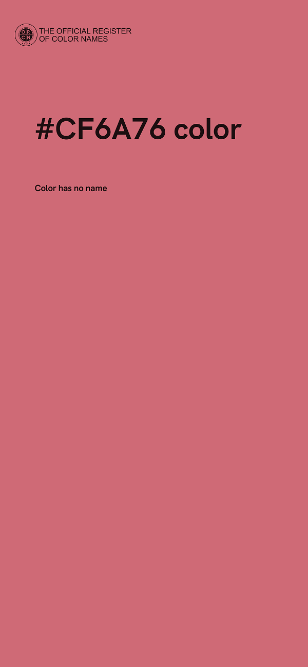 #CF6A76 color image