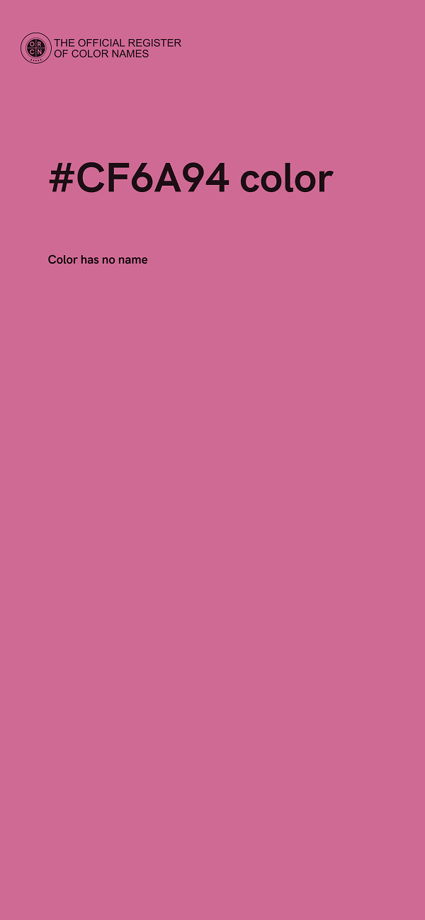 #CF6A94 color image