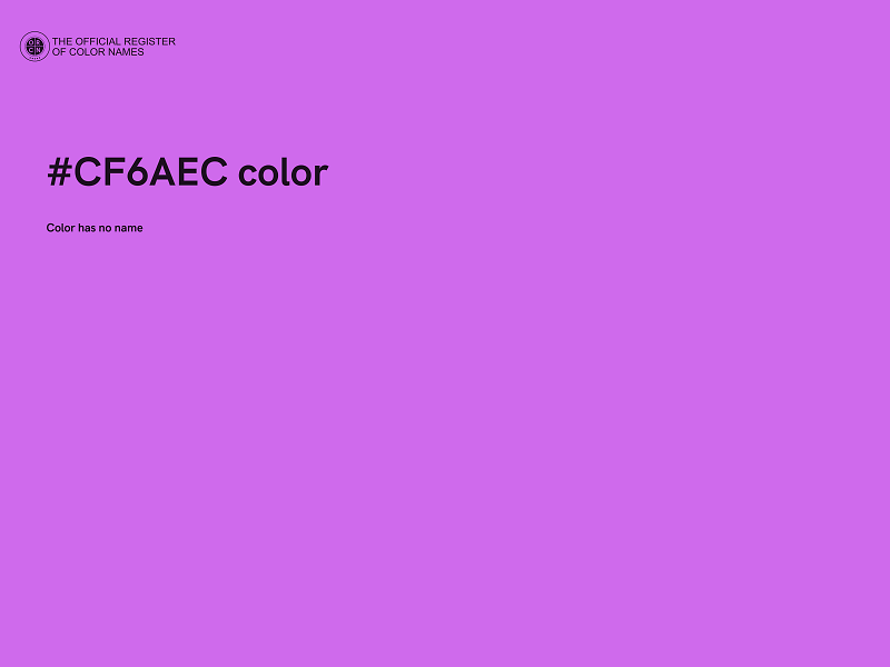#CF6AEC color image
