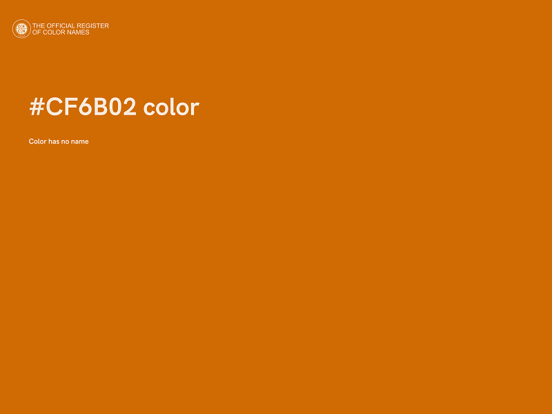 #CF6B02 color image