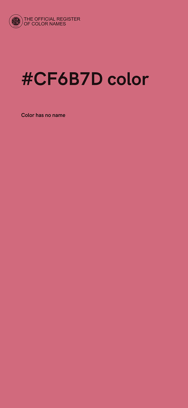 #CF6B7D color image