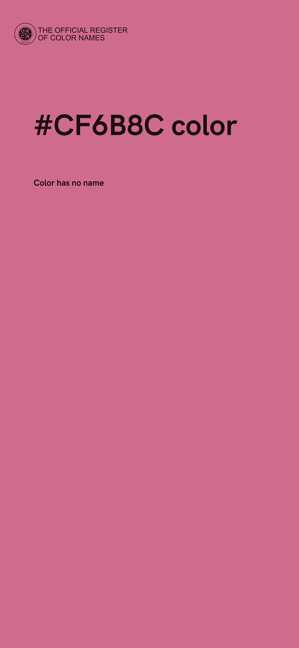 #CF6B8C color image