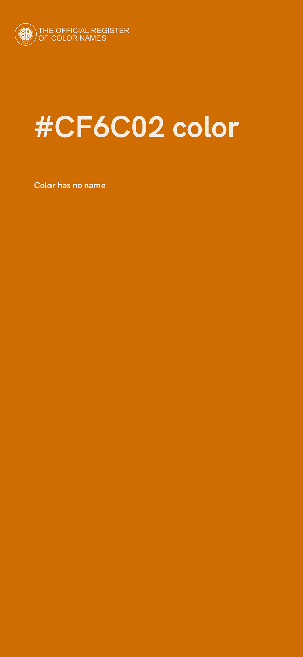 #CF6C02 color image