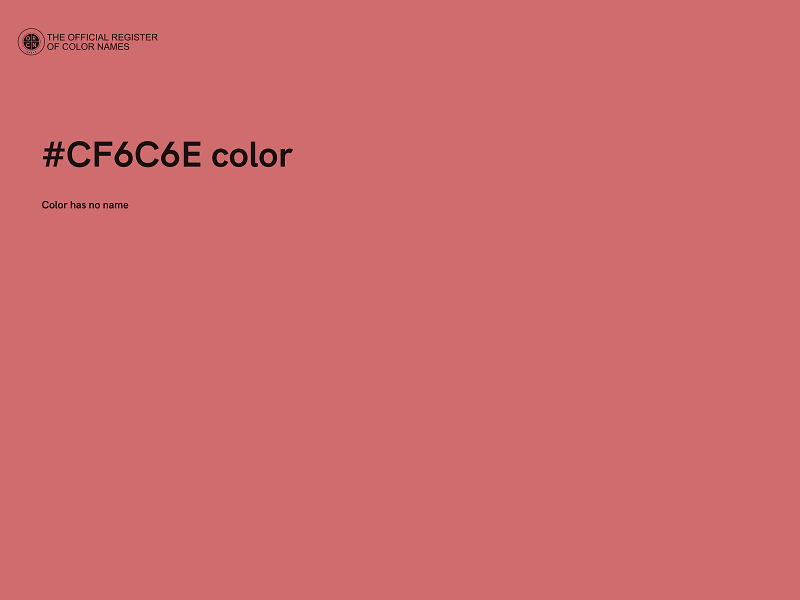 #CF6C6E color image