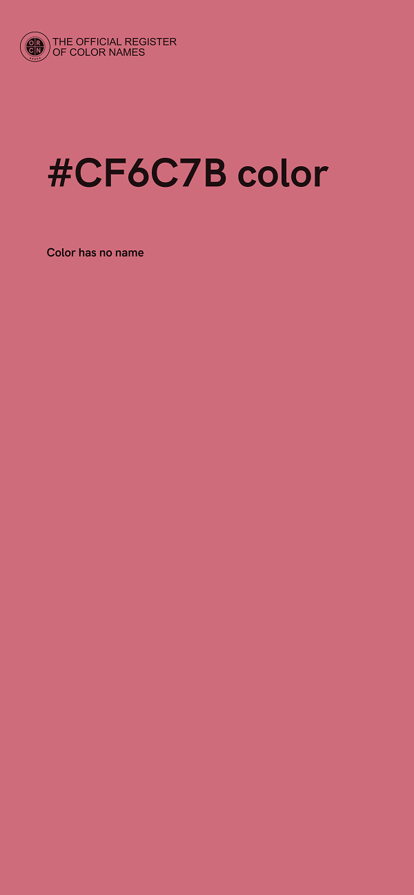 #CF6C7B color image