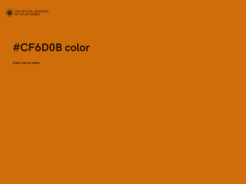 #CF6D0B color image