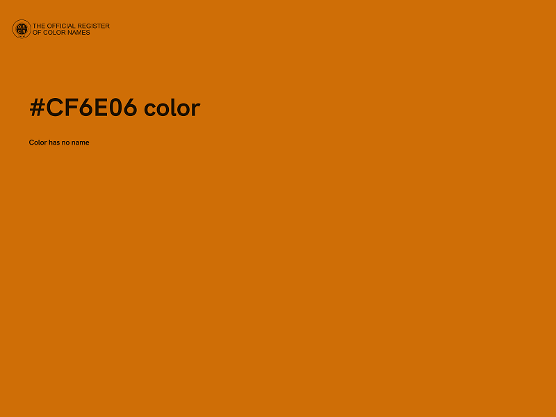 #CF6E06 color image