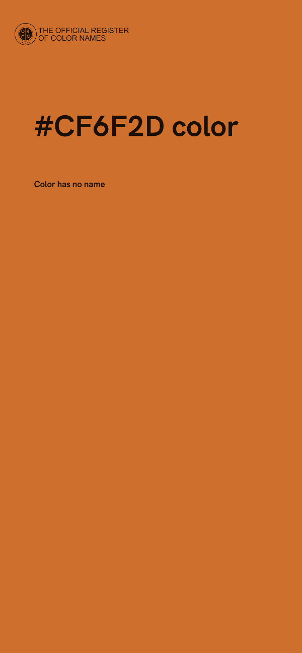 #CF6F2D color image