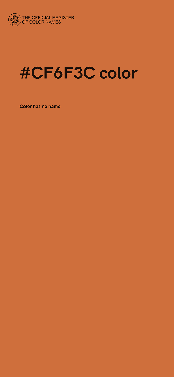 #CF6F3C color image