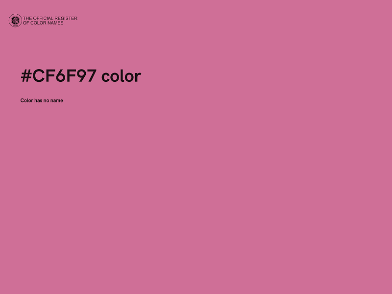 #CF6F97 color image