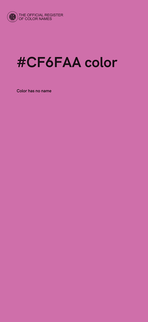 #CF6FAA color image