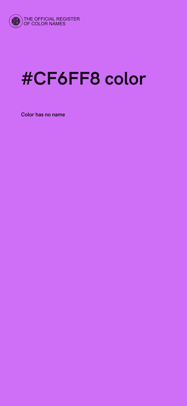 #CF6FF8 color image