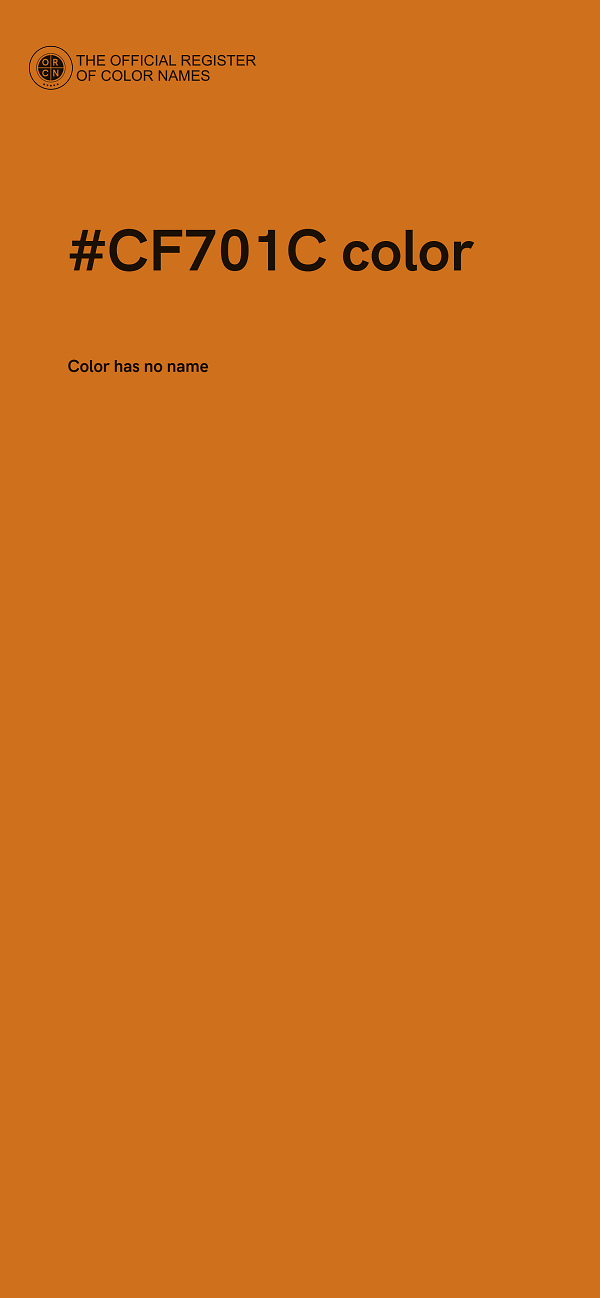 #CF701C color image
