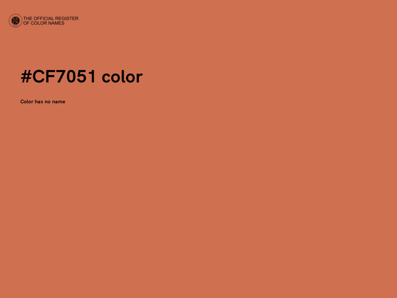 #CF7051 color image