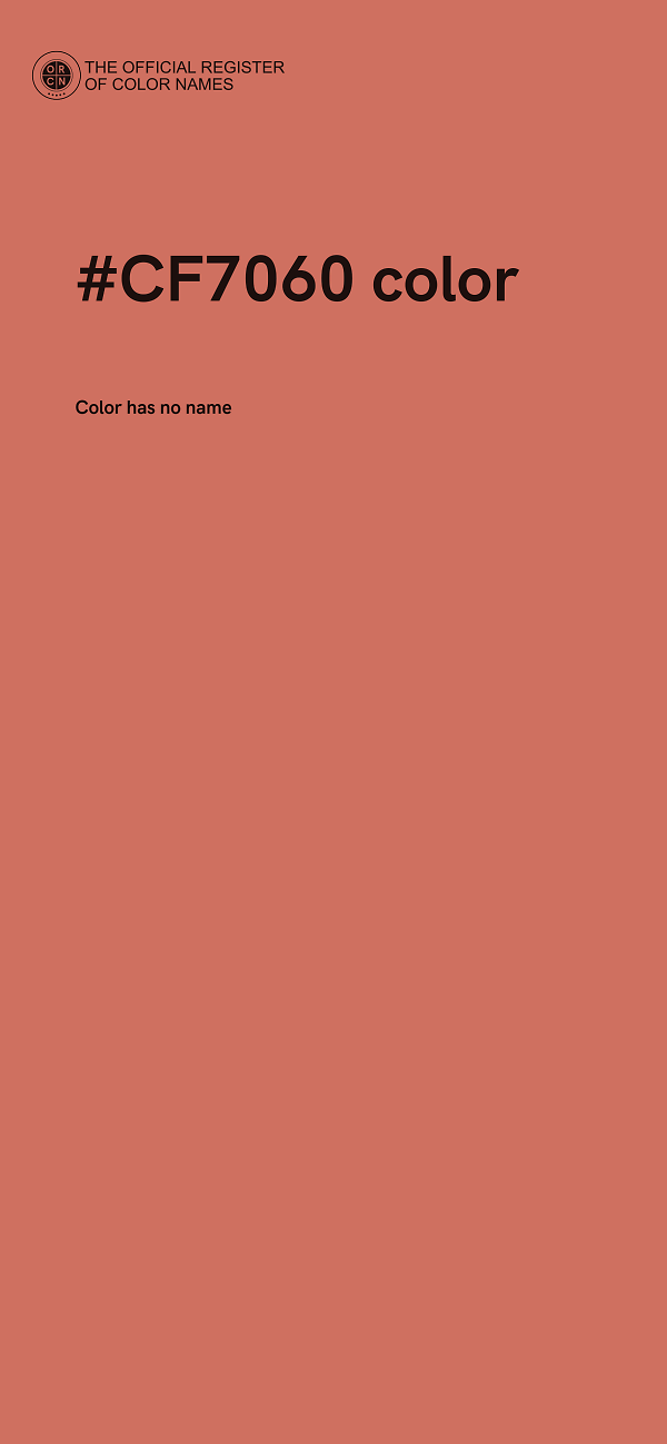 #CF7060 color image