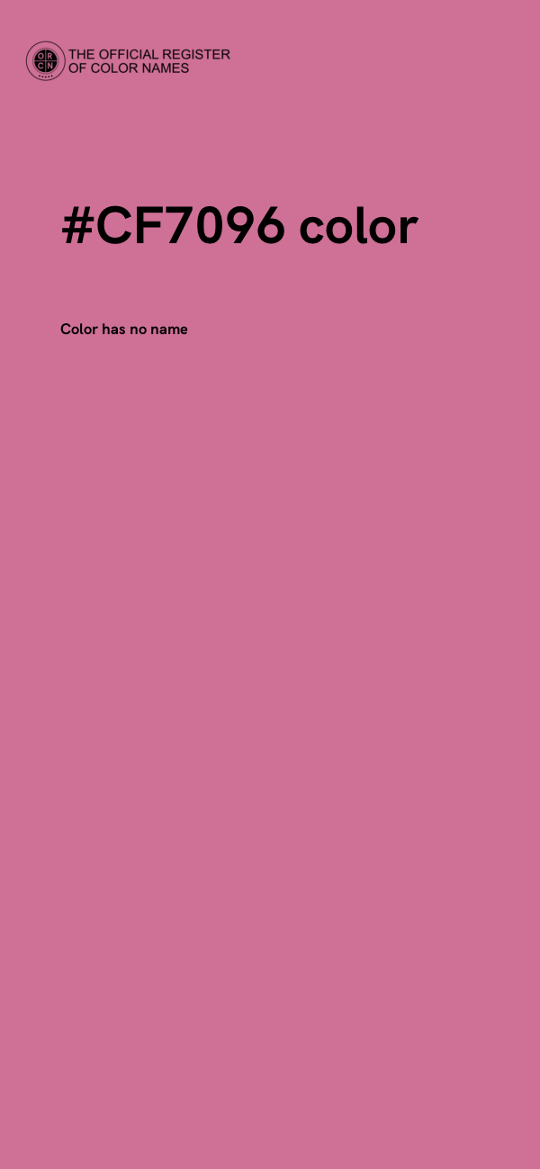 #CF7096 color image
