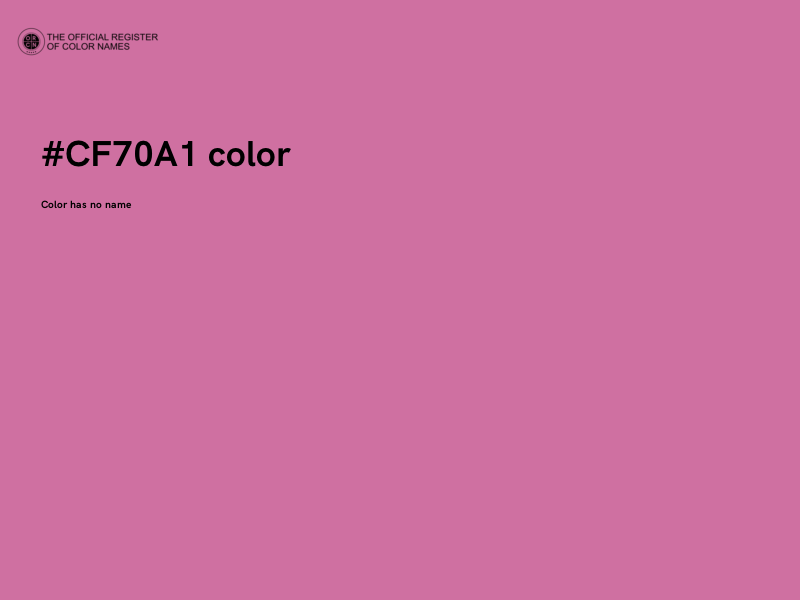 #CF70A1 color image