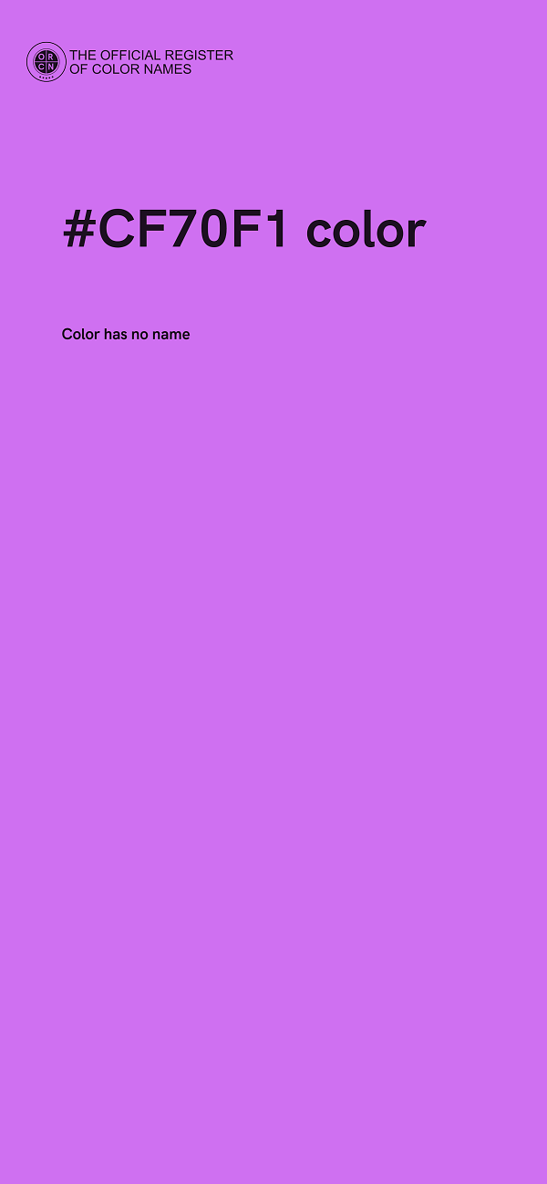 #CF70F1 color image