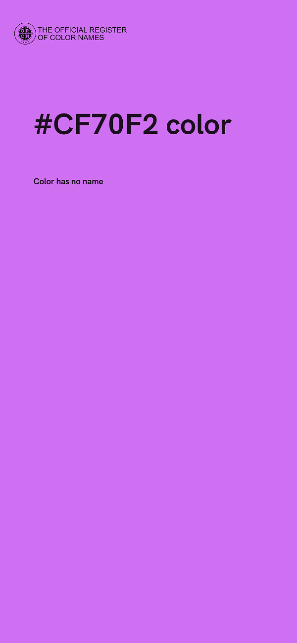 #CF70F2 color image