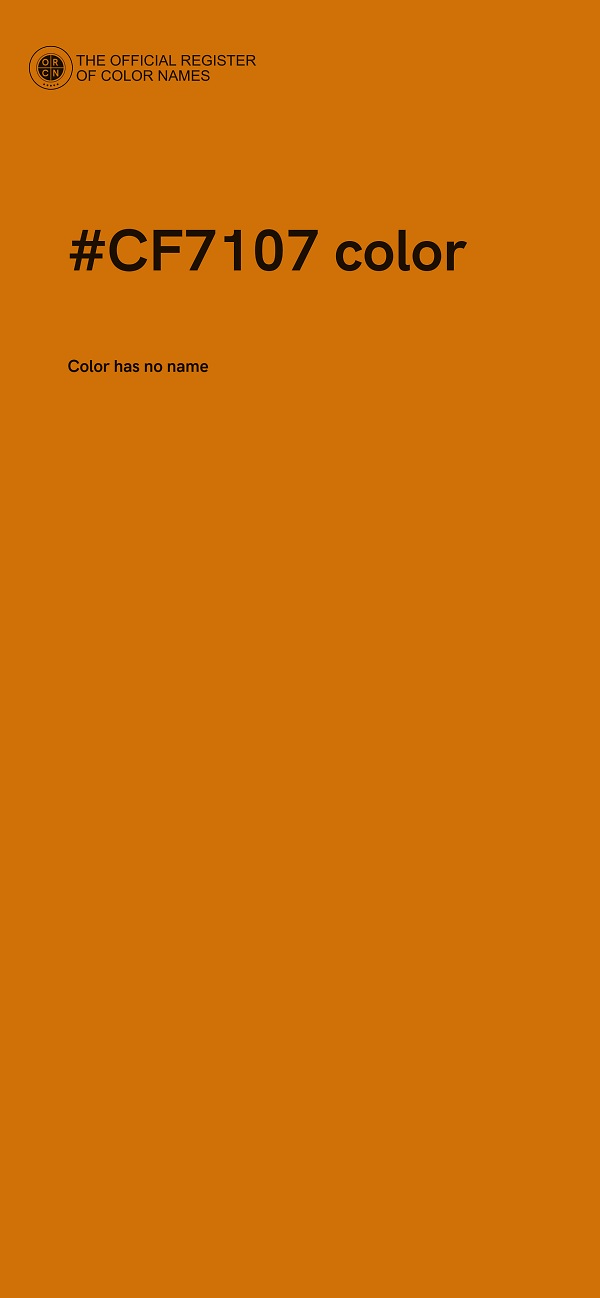 #CF7107 color image