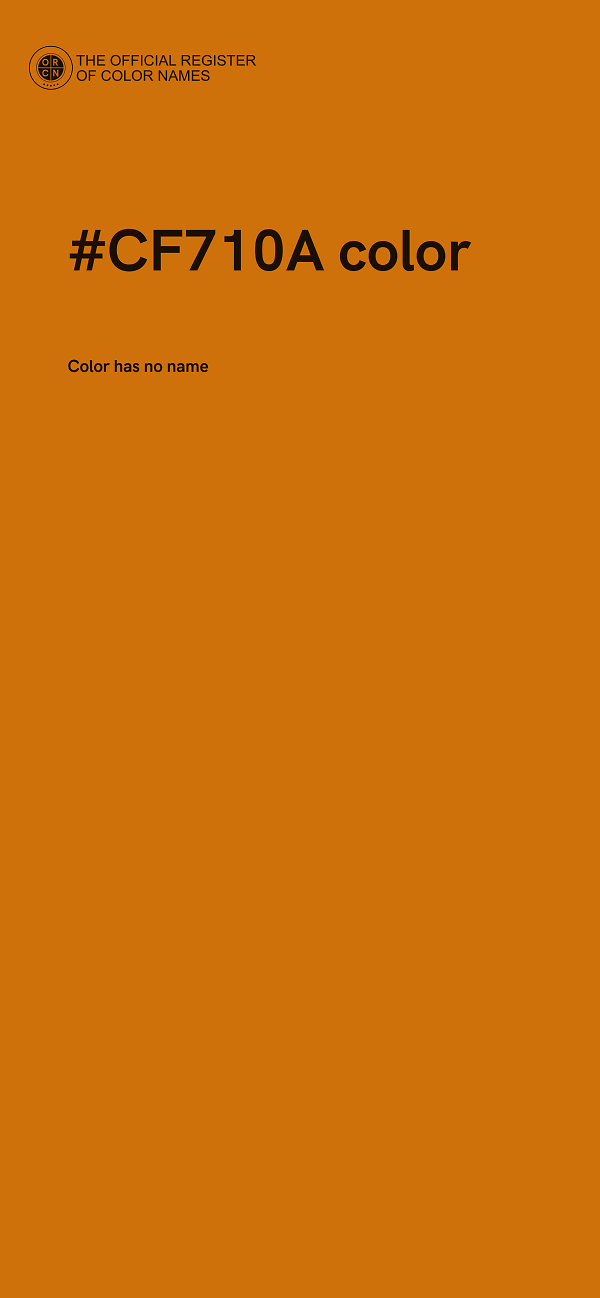 #CF710A color image