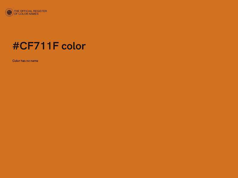 #CF711F color image