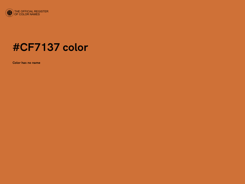 #CF7137 color image