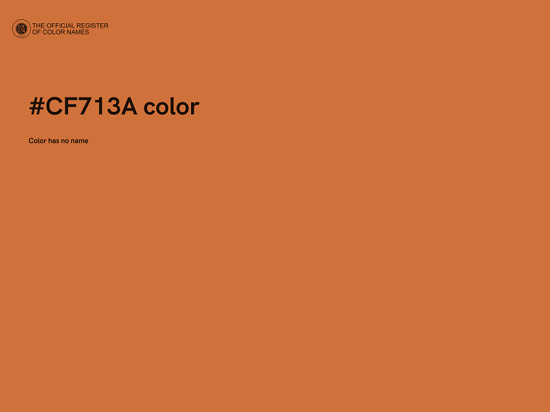 #CF713A color image