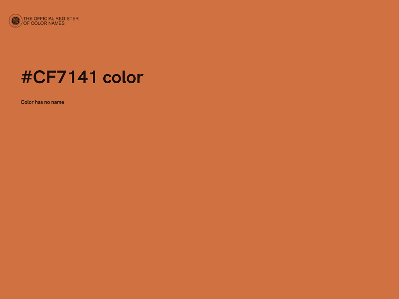 #CF7141 color image