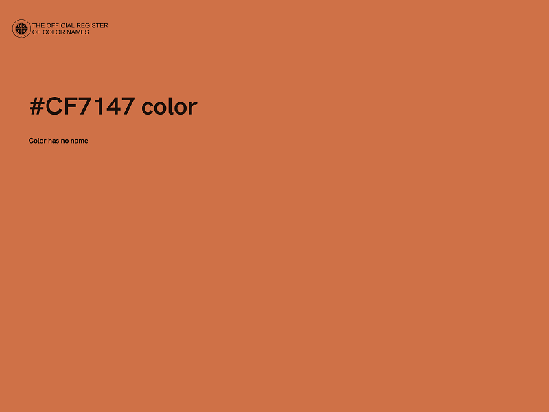 #CF7147 color image