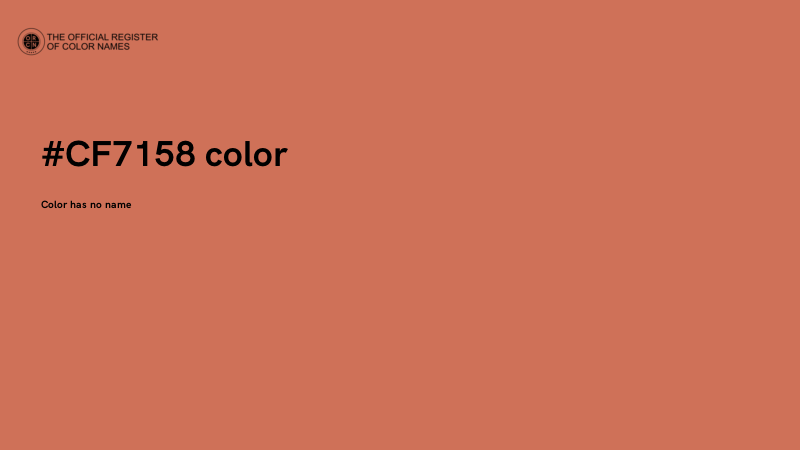 #CF7158 color image