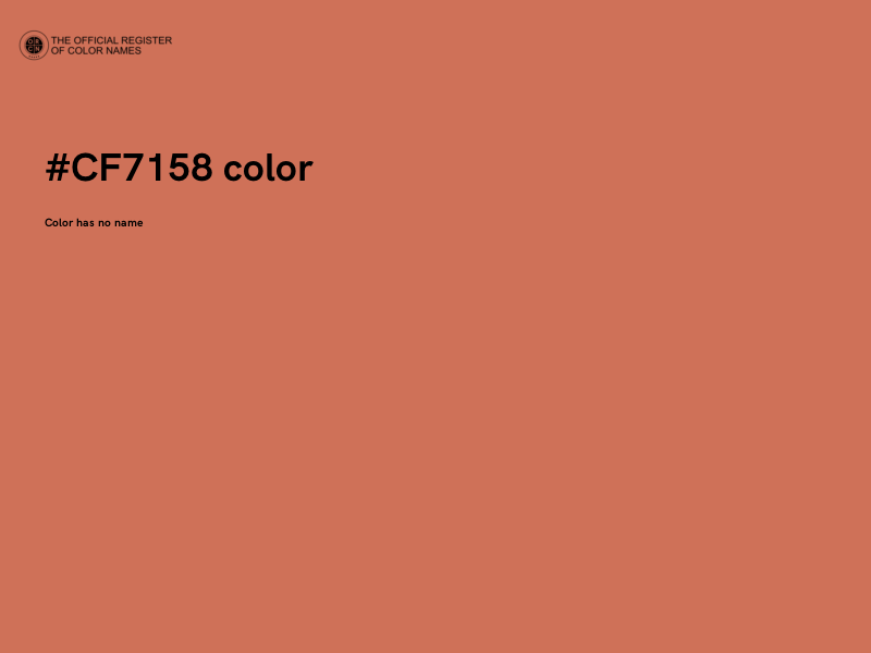 #CF7158 color image