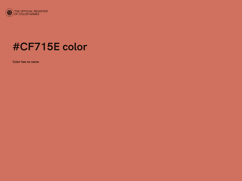 #CF715E color image
