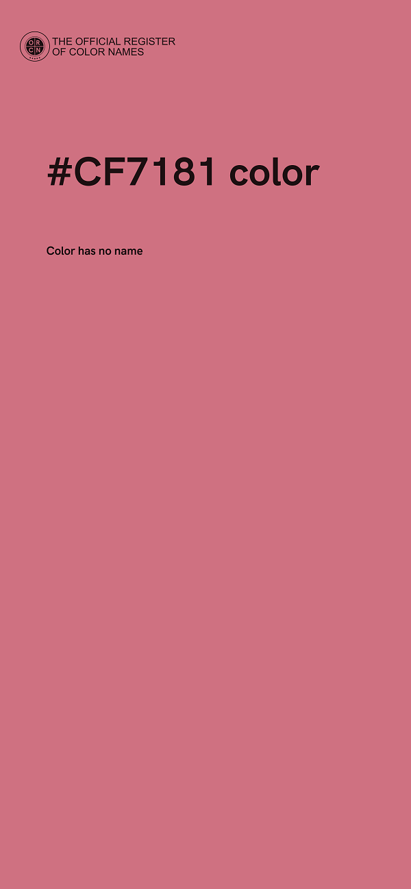 #CF7181 color image