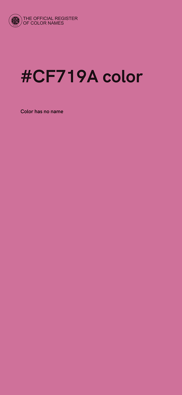#CF719A color image