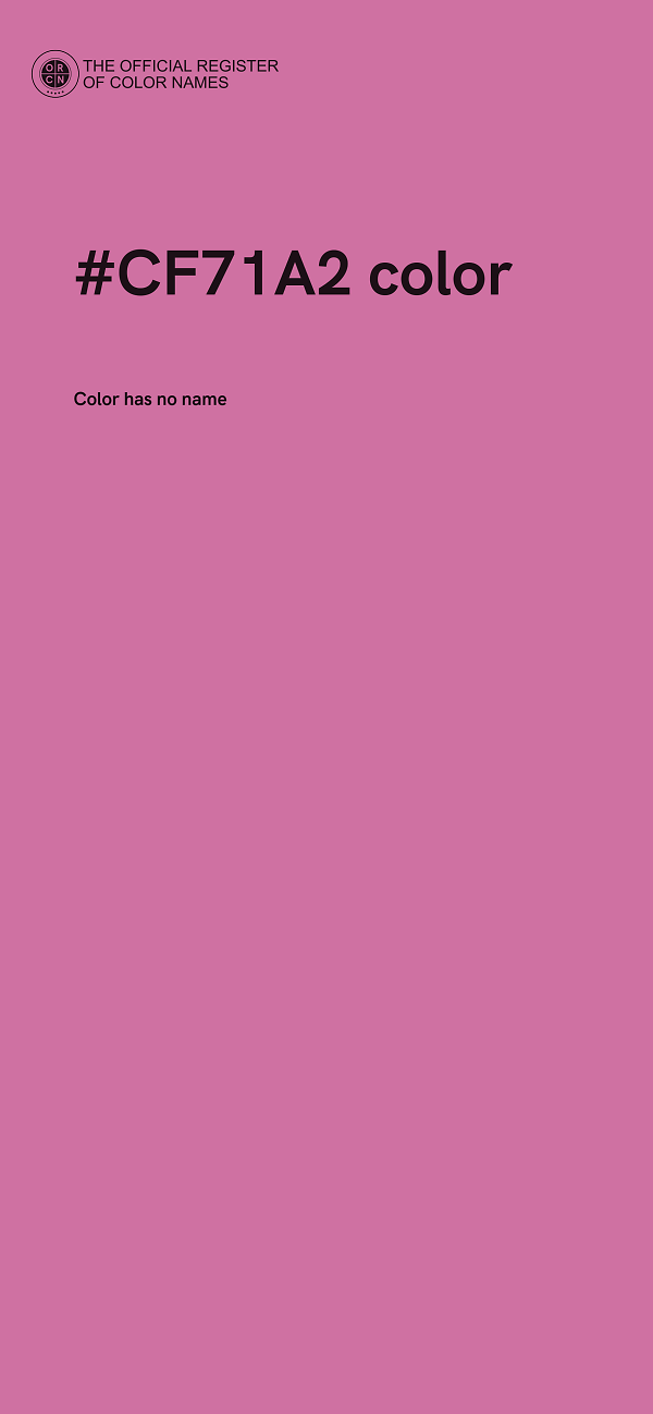 #CF71A2 color image