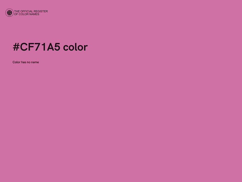 #CF71A5 color image