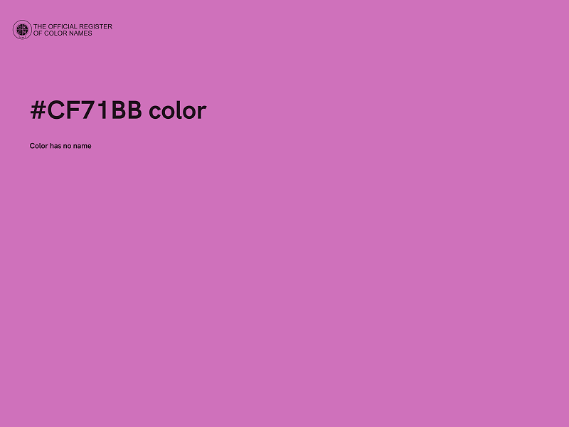 #CF71BB color image