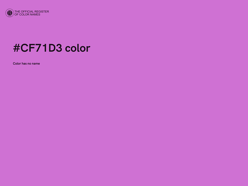 #CF71D3 color image