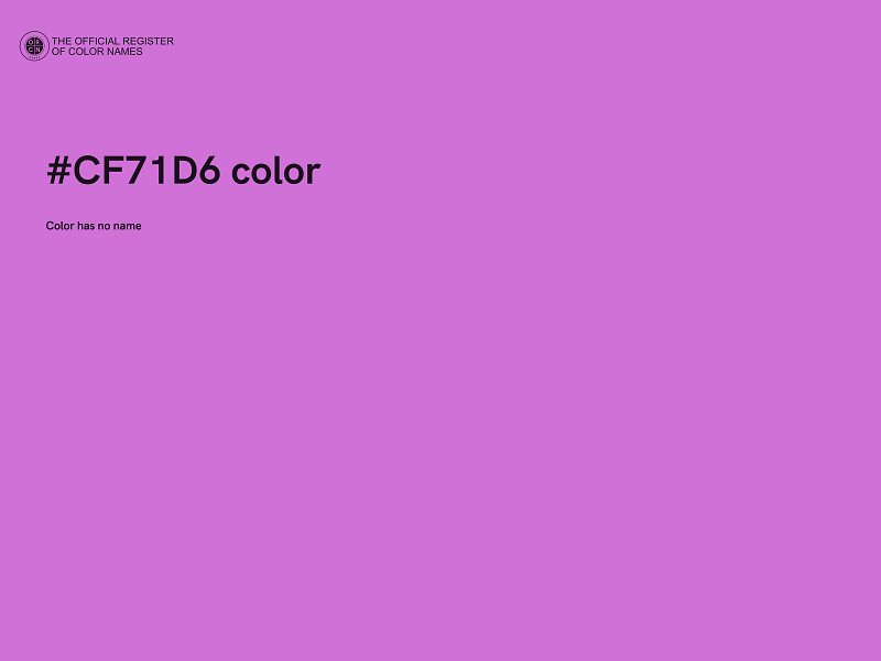 #CF71D6 color image