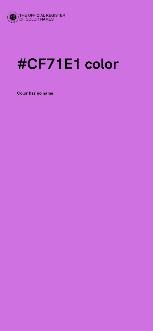 #CF71E1 color image