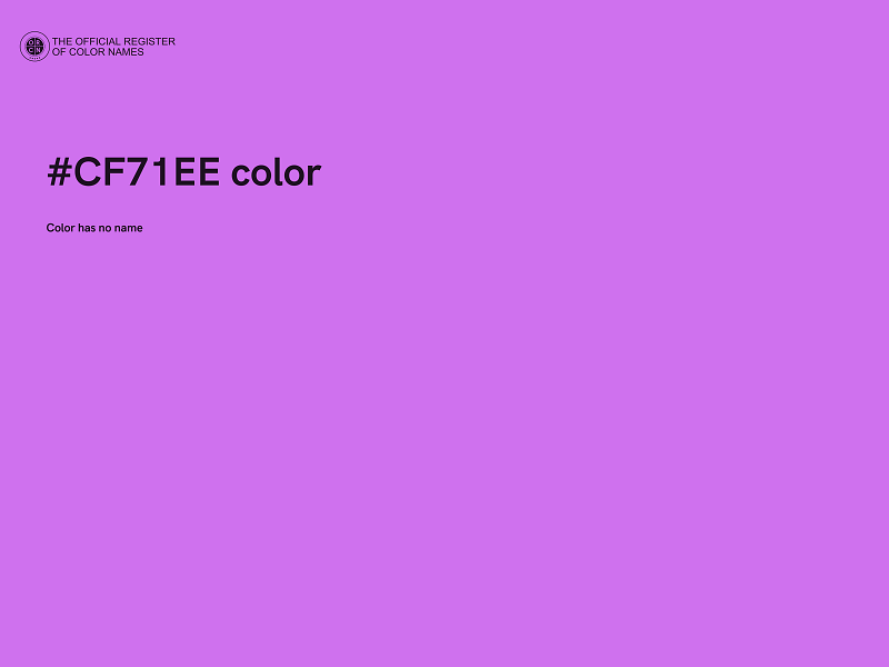 #CF71EE color image