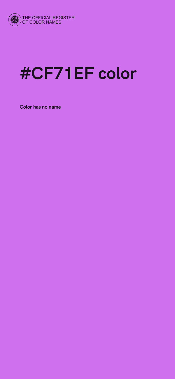 #CF71EF color image