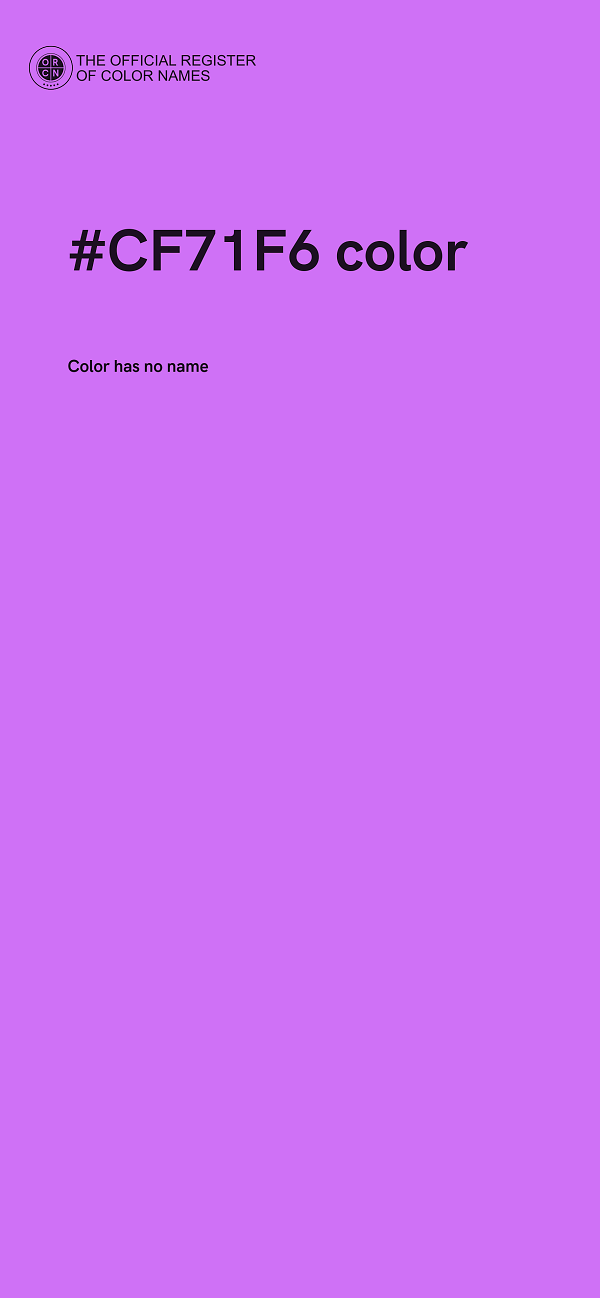#CF71F6 color image