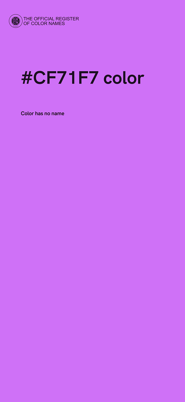 #CF71F7 color image
